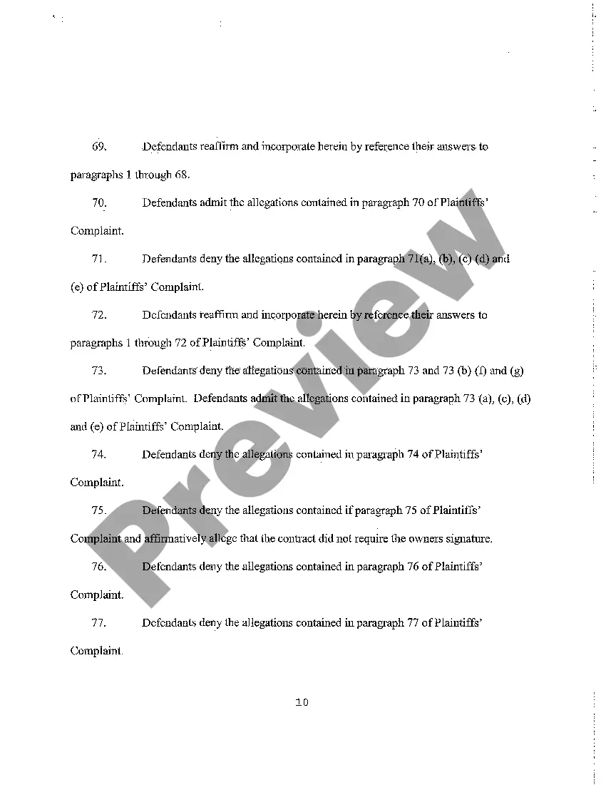 Get A02 Answer to Complaint Preview A02 Answer to Complaint