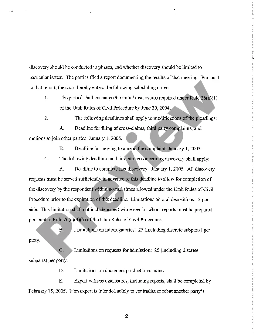 Get A03 Rule 26(f) Planning Conference Scheduling Order Preview A03 Rule 26(f) Planning Conference Scheduling Order