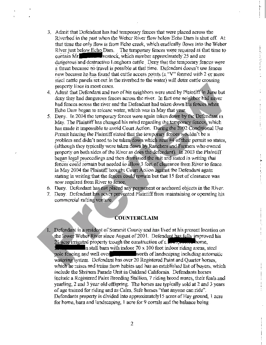 Get A02 Answer and Counterclaim Preview A02 Answer and Counterclaim