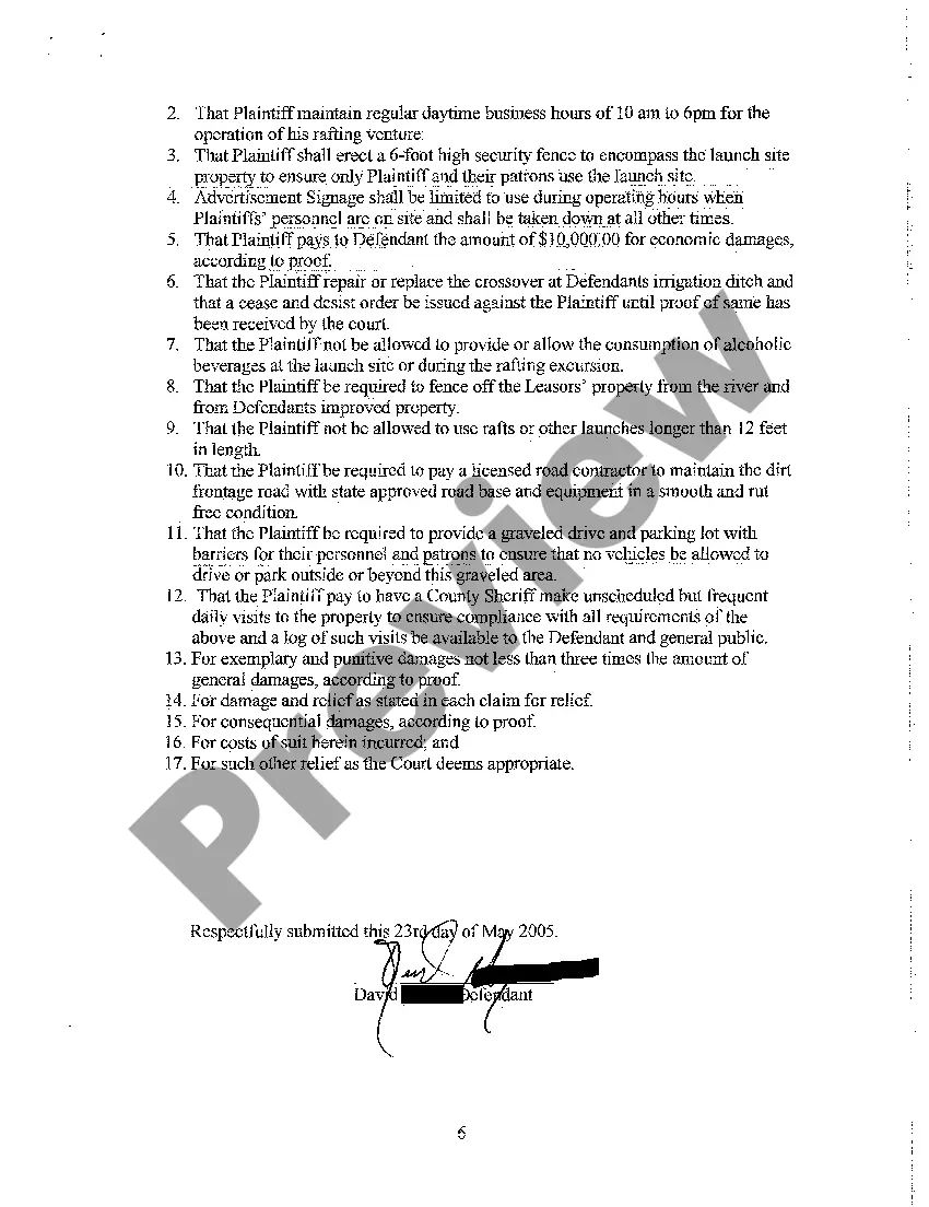 Get A02 Answer and Counterclaim Preview A02 Answer and Counterclaim