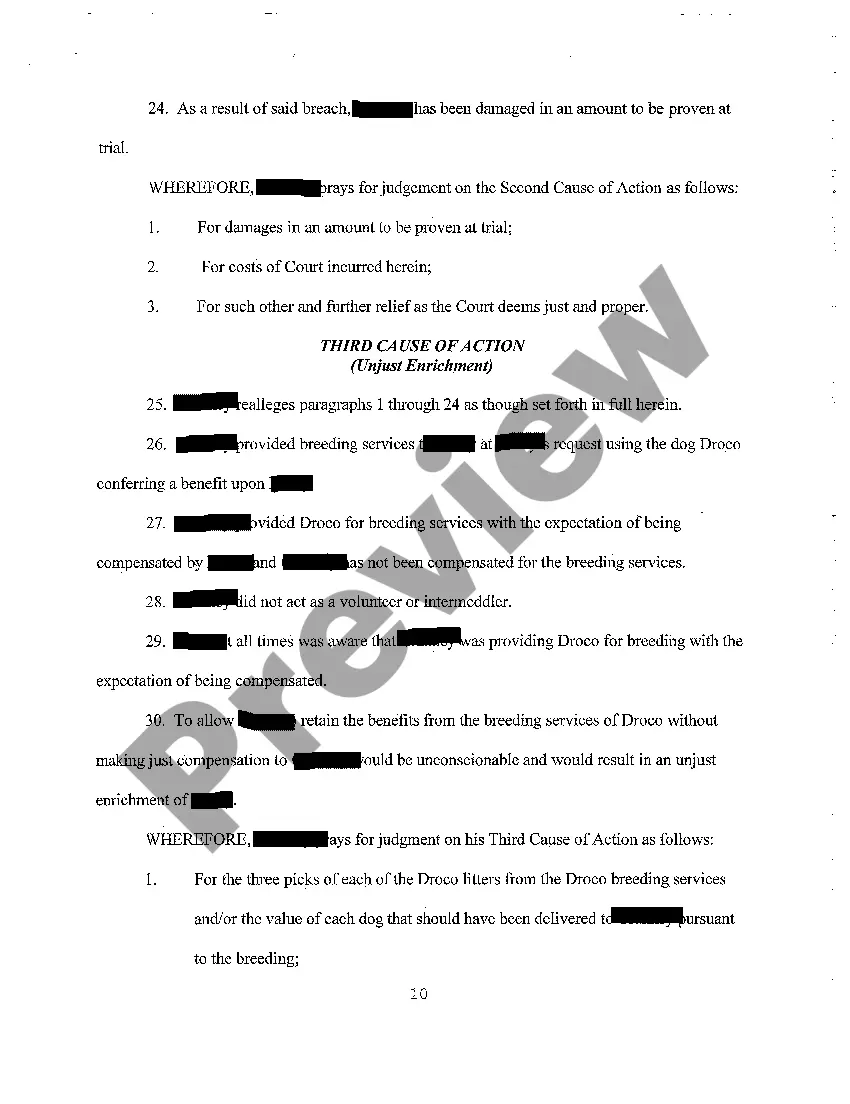 Get A02 Answer and Counterclaim Preview A02 Answer and Counterclaim