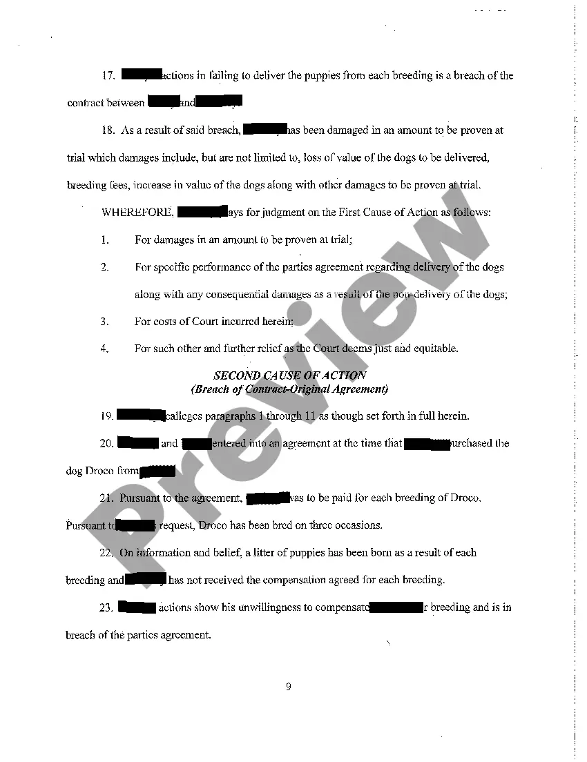 Get A02 Answer and Counterclaim Preview A02 Answer and Counterclaim