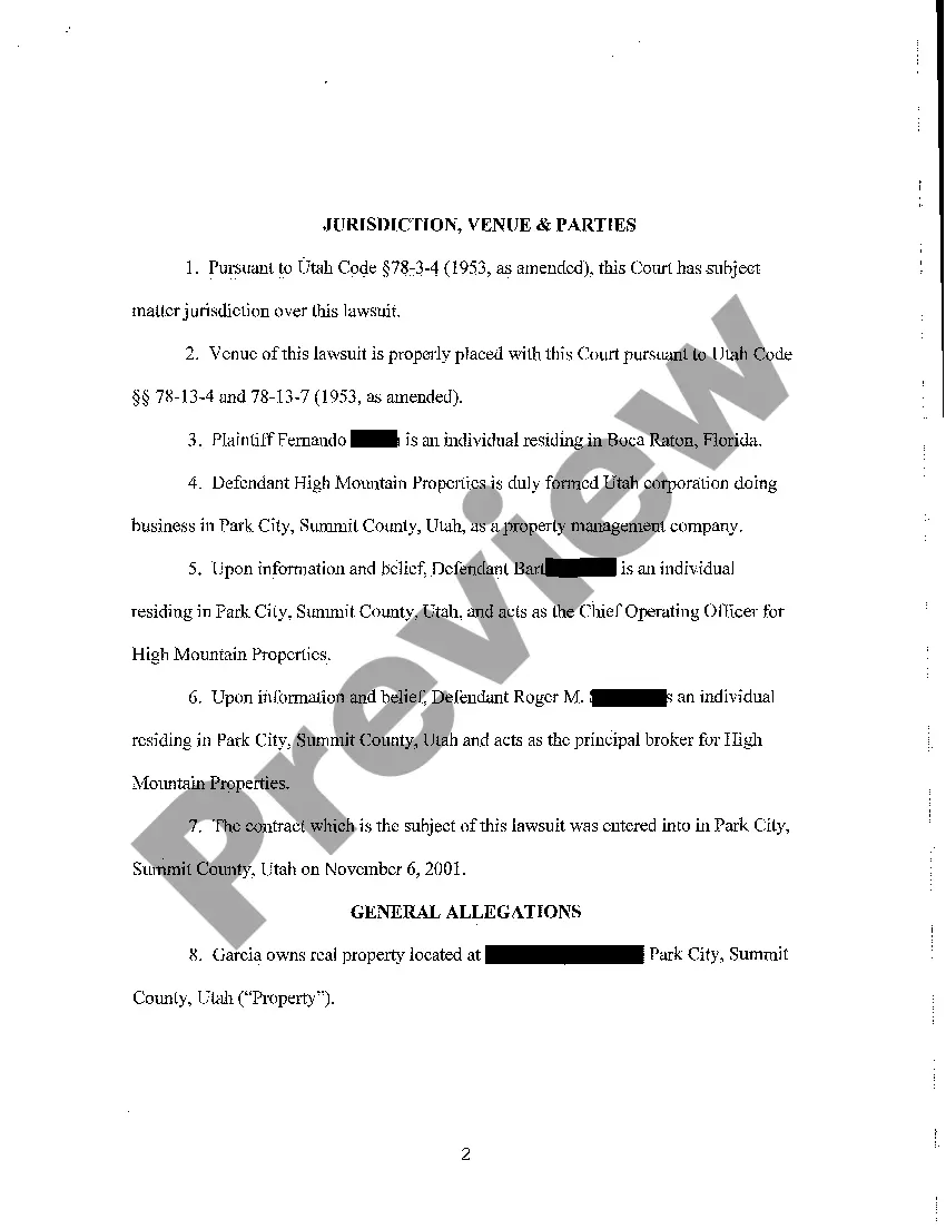 Get A01 Complaint - Breach of Contract, Breach of Implied Covenant, Conversion, Breach of Fiduciary Duty, Negligence, Misrepresentation, Fraud Preview A01 Complaint - Breach of Contract, Breach of Implied Covenant, Conversion, Breach of Fiduciary Duty, Negligence, Misrepresentation, Fraud