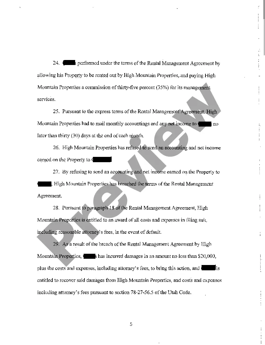 Get A01 Complaint - Breach of Contract, Breach of Implied Covenant, Conversion, Breach of Fiduciary Duty, Negligence, Misrepresentation, Fraud Preview A01 Complaint - Breach of Contract, Breach of Implied Covenant, Conversion, Breach of Fiduciary Duty, Negligence, Misrepresentation, Fraud