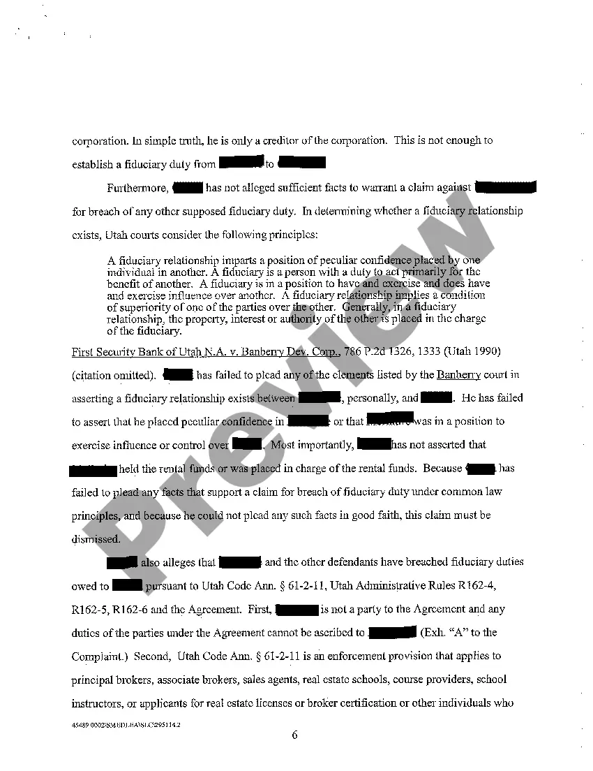 Preview A05 Memorandum in Support of Defendant's Motion to Dismiss Plaintiff's Complaint