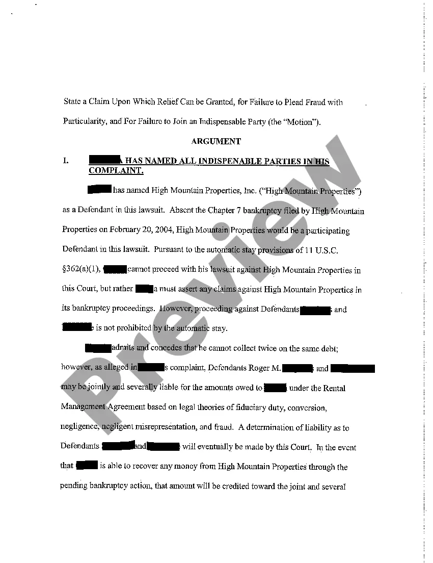 Preview A07 Memorandum in Opposition to Defendant's Motion to Dismiss Plaintiff's Complaint