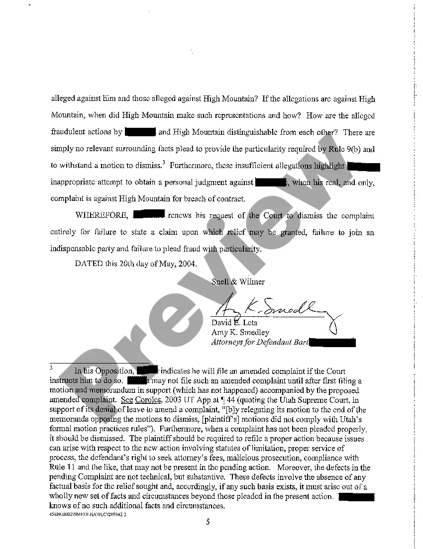 Preview A08 Reply in Support of Defendant's Motion to Dismiss Plaintiff's Complaint