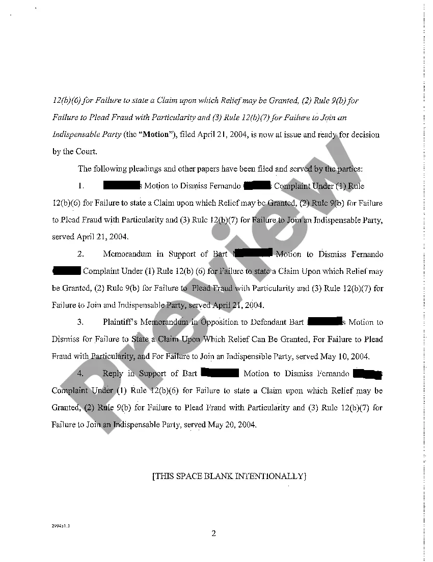 Get A09 Request to Submit for Decision Defendant's Motion to Dismiss Complaint Preview A09 Request to Submit for Decision Defendant's Motion to Dismiss Complaint