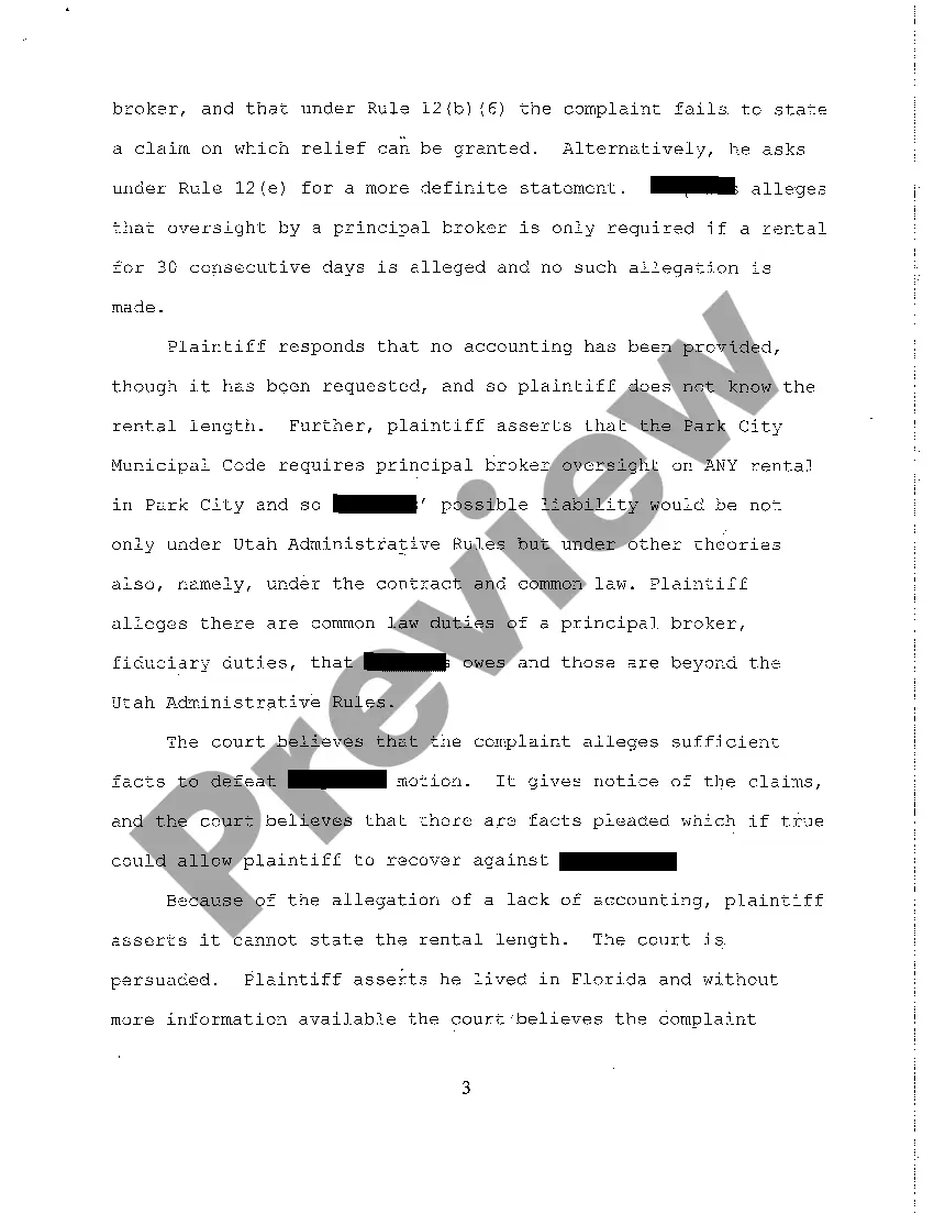 Preview A10 Ruling and Order Denying Defendant's Request to Dismiss