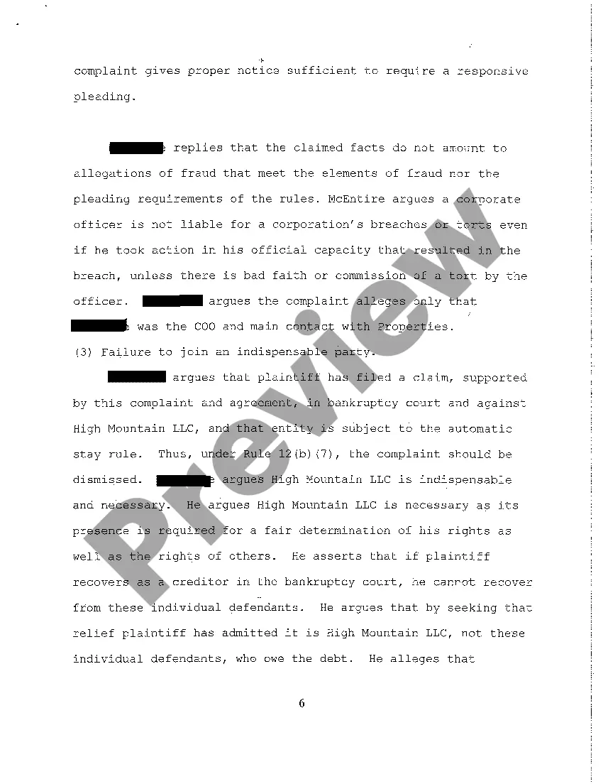 Preview A10 Ruling and Order Denying Defendant's Request to Dismiss