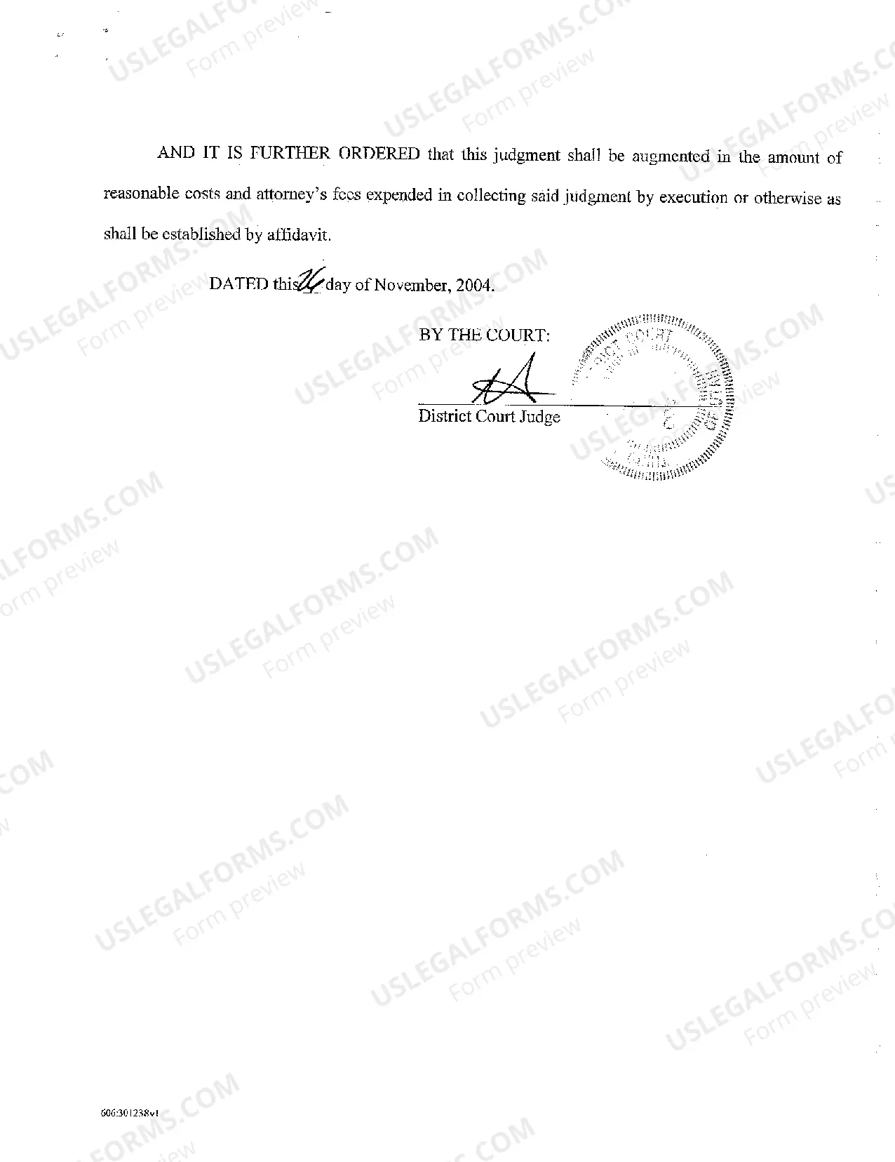 Preview A03 Default Judgment Against Defendants