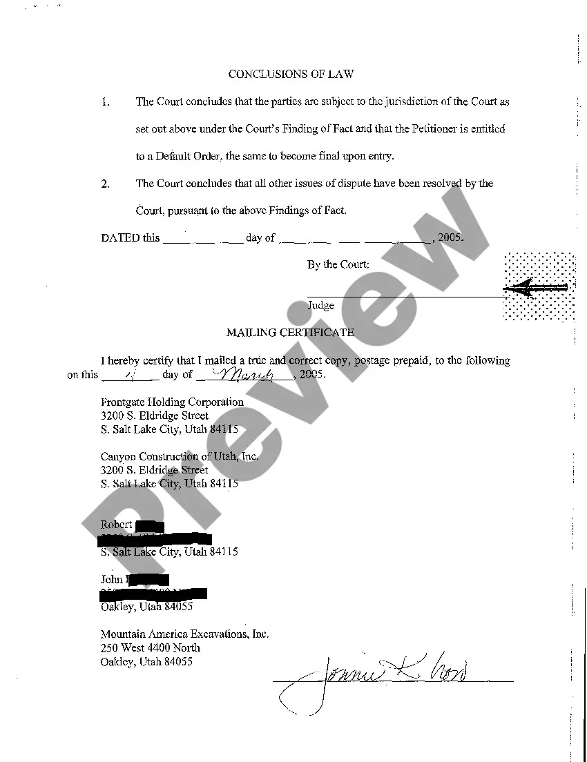 Preview A03 Finding of Fact and Conclusions of Law