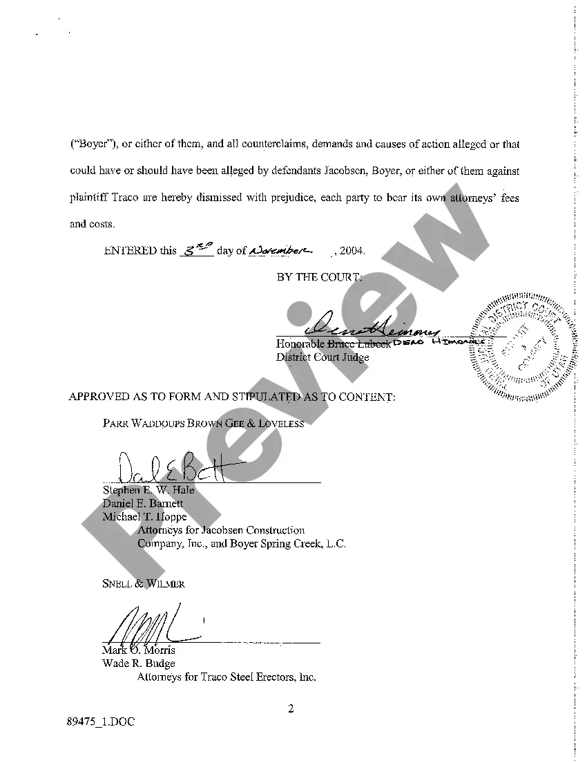 Preview A02 Order of Dismissal