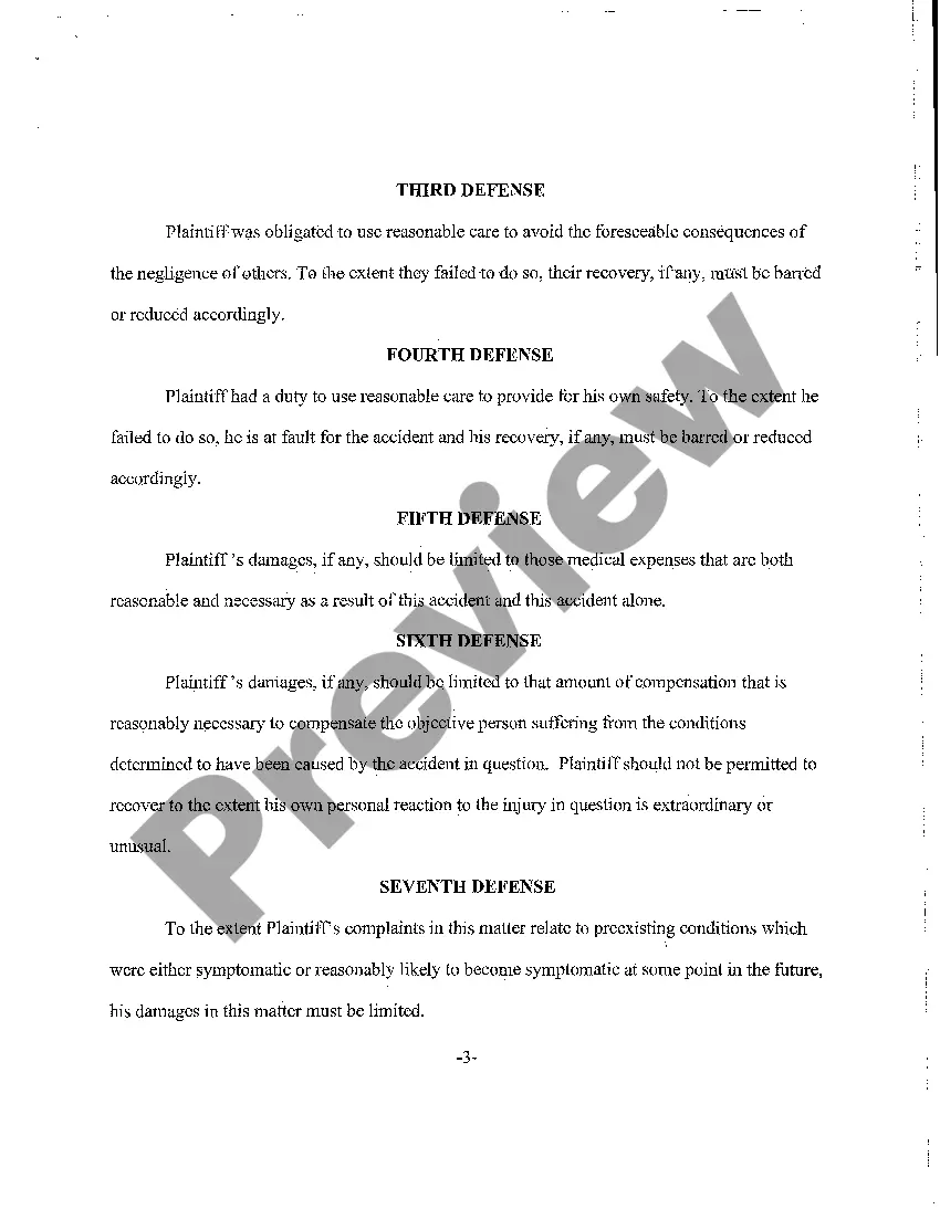 Preview A02 Answer to Complaint and Jury Demand