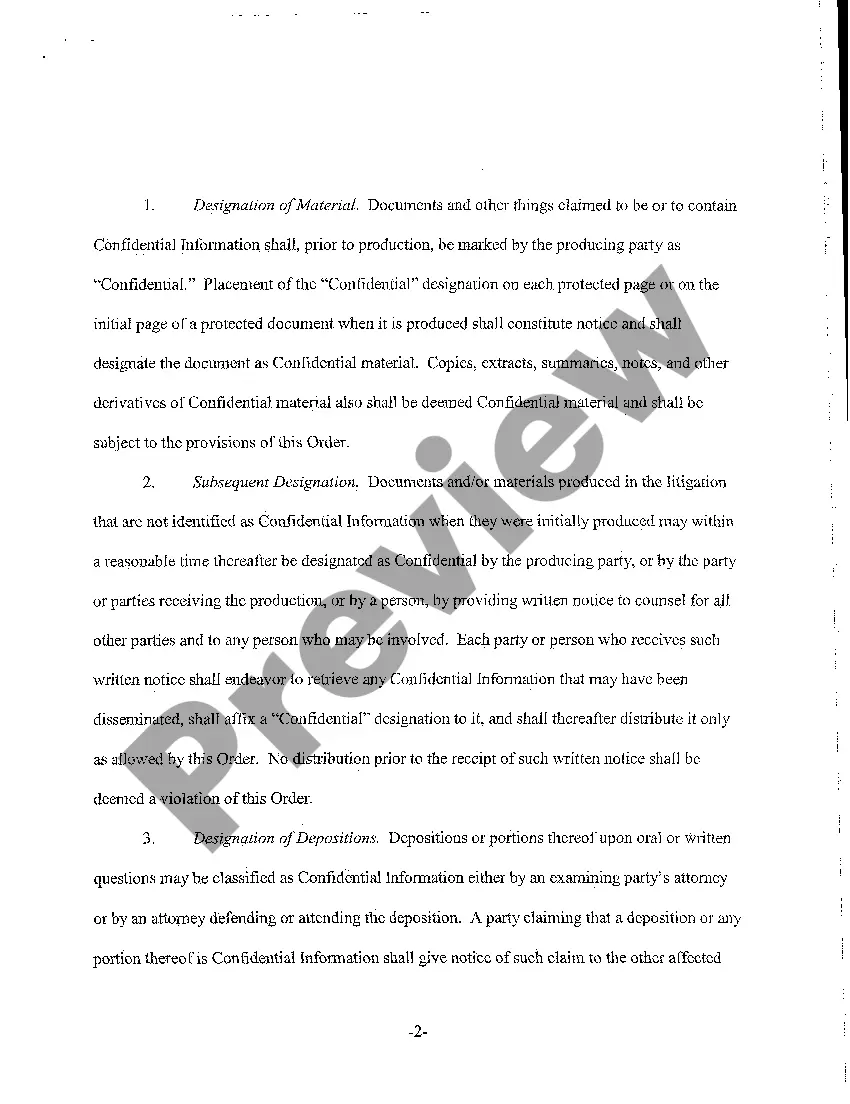 Preview A04 Confidentiality Stipulation and Protective Order