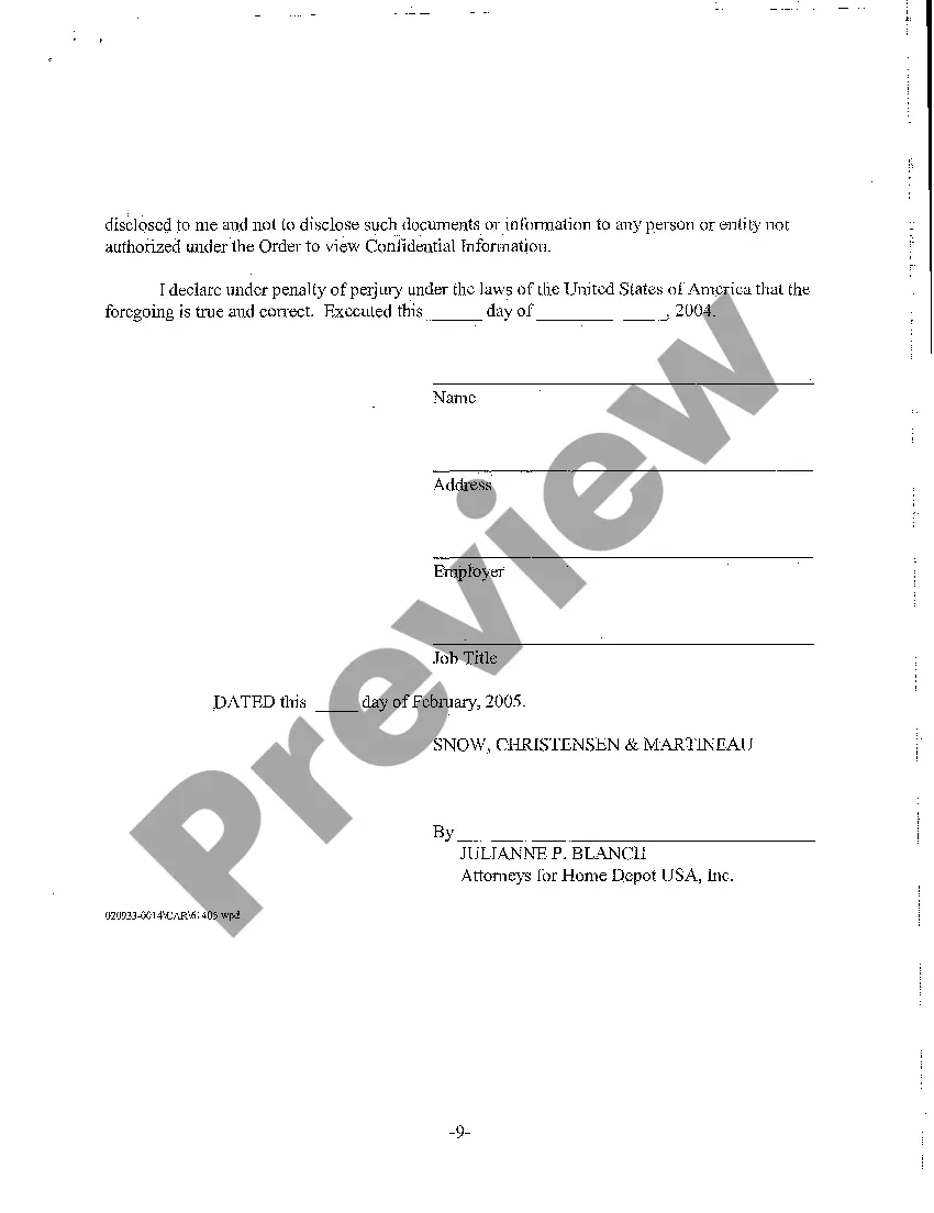 Preview A05 Confidentiality Stipulation and Protective Order