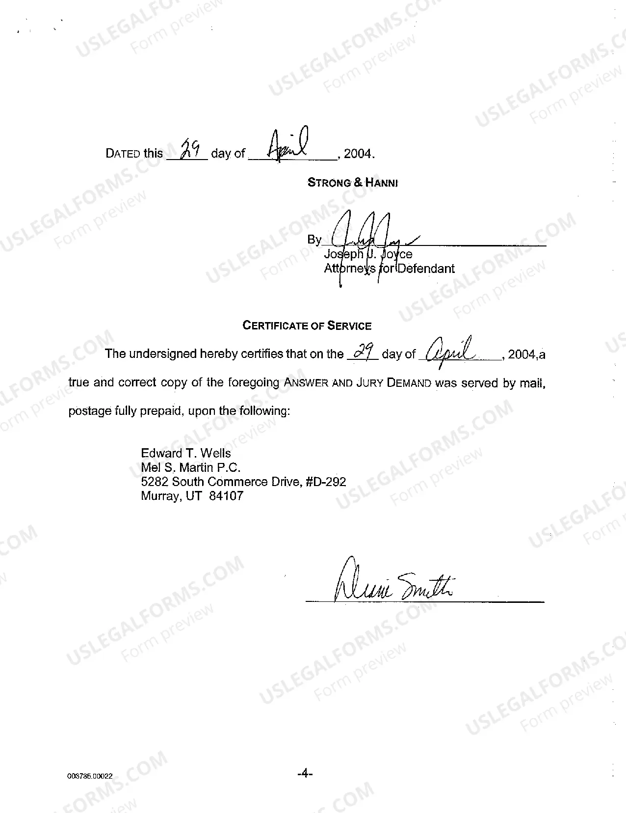 Preview A03 Answer and Jury Demand