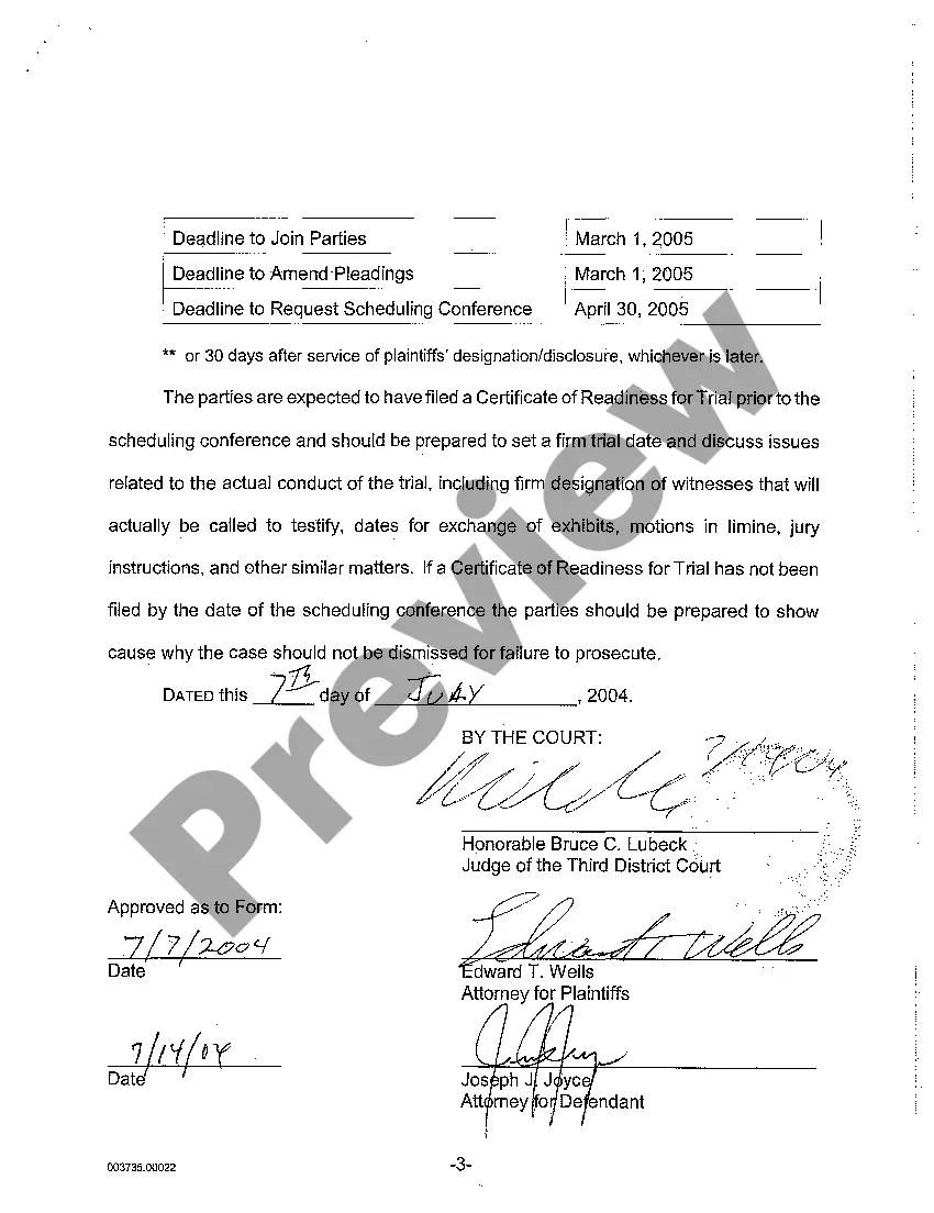Get A04 Case Management Order and Stipulated Discovery Plan Preview A04 Case Management Order and Stipulated Discovery Plan