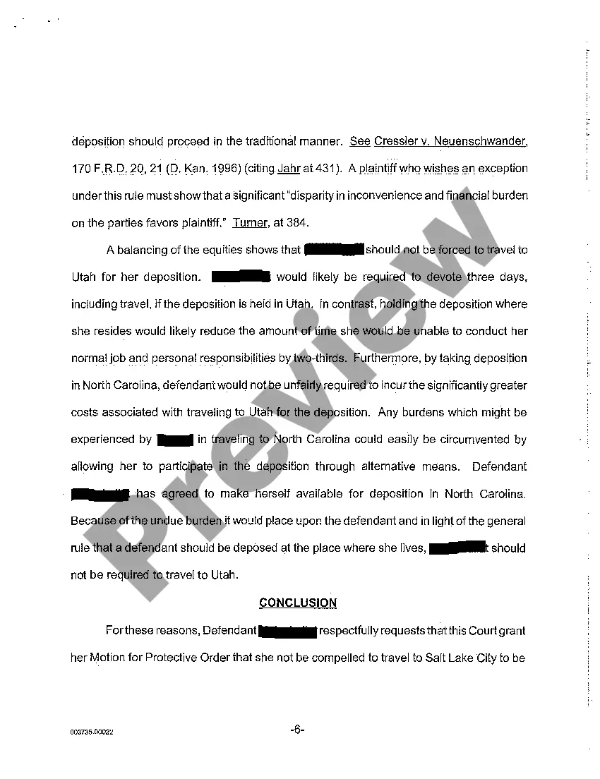 Preview A06 Memorandum in Support of Motion for Protective Order