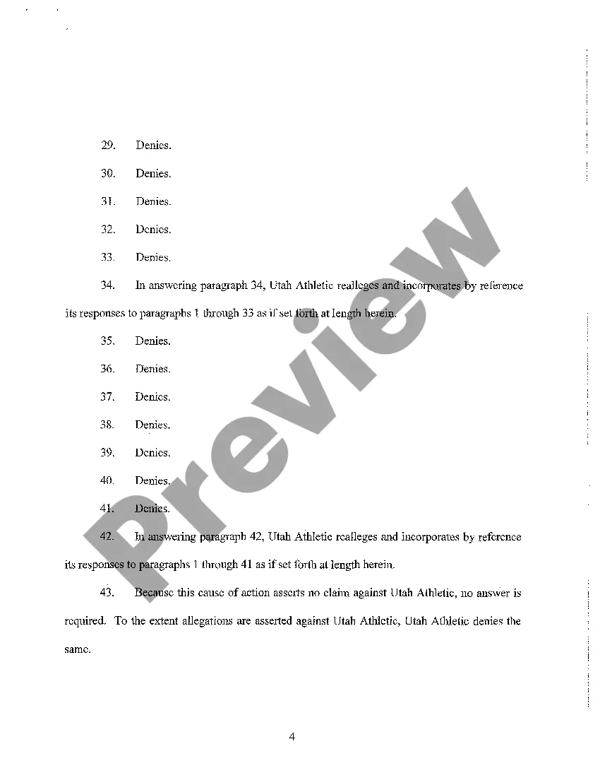 Preview A06 Answer to Amended Complaint and Renewed Reliance Upon Jury Demand