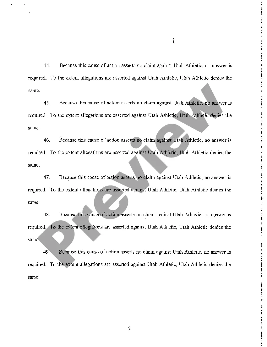 Preview A06 Answer to Amended Complaint and Renewed Reliance Upon Jury Demand