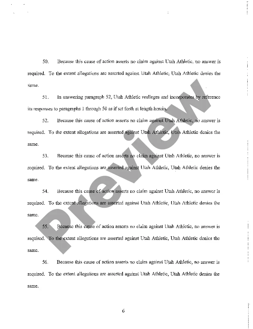 Preview A06 Answer to Amended Complaint and Renewed Reliance Upon Jury Demand