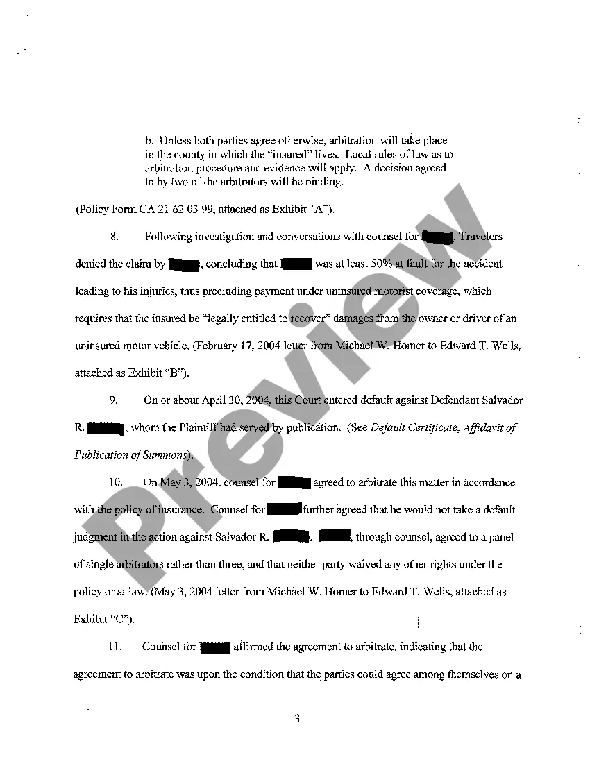 Get A01 Complaint By Insurance Company in Subrogation Against Negligent Driver Preview A01 Complaint By Insurance Company in Subrogation Against Negligent Driver