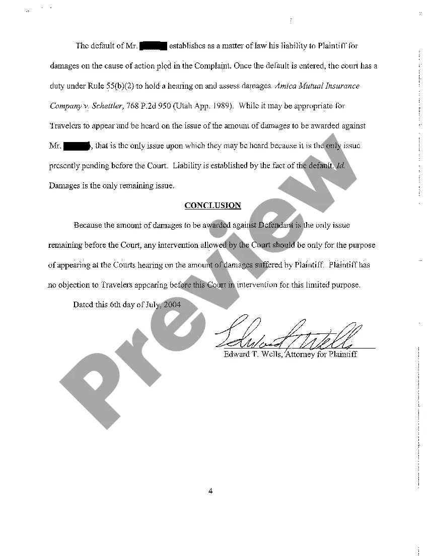 Preview A05 Plaintiff's Memorandum in Response to Motion of Travelers Property Casualty Insurance Company