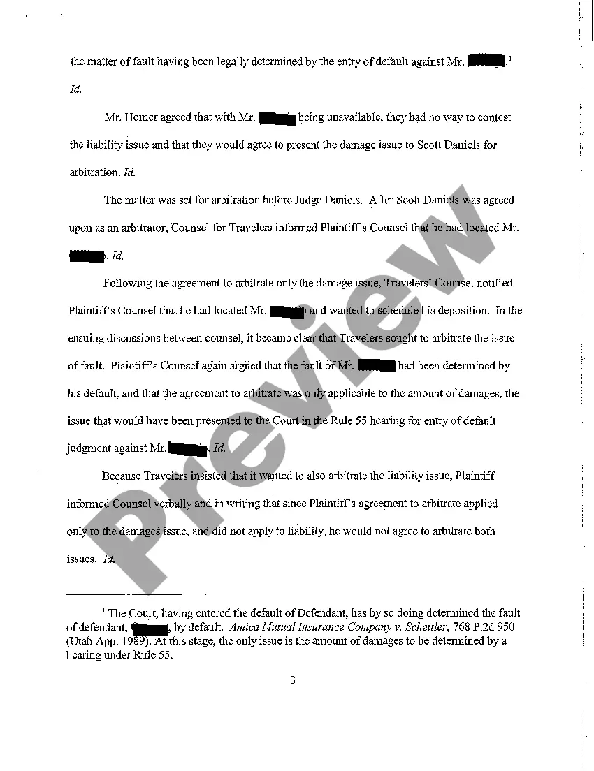 Preview A12 Plaintiff's Reply to Memorandum in Opposition to Motion to Bind Travelers to Default, and in Opposition to Motion to Set Aside Default