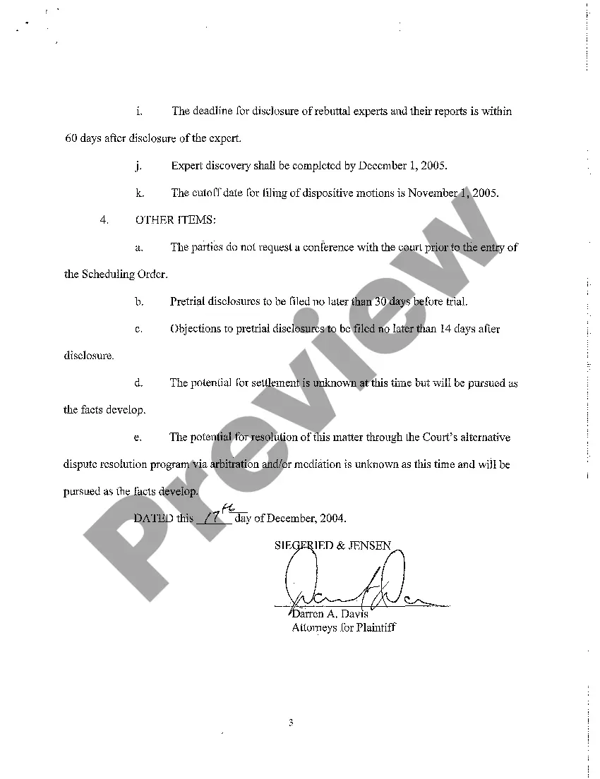 Preview A02 Case Management Order