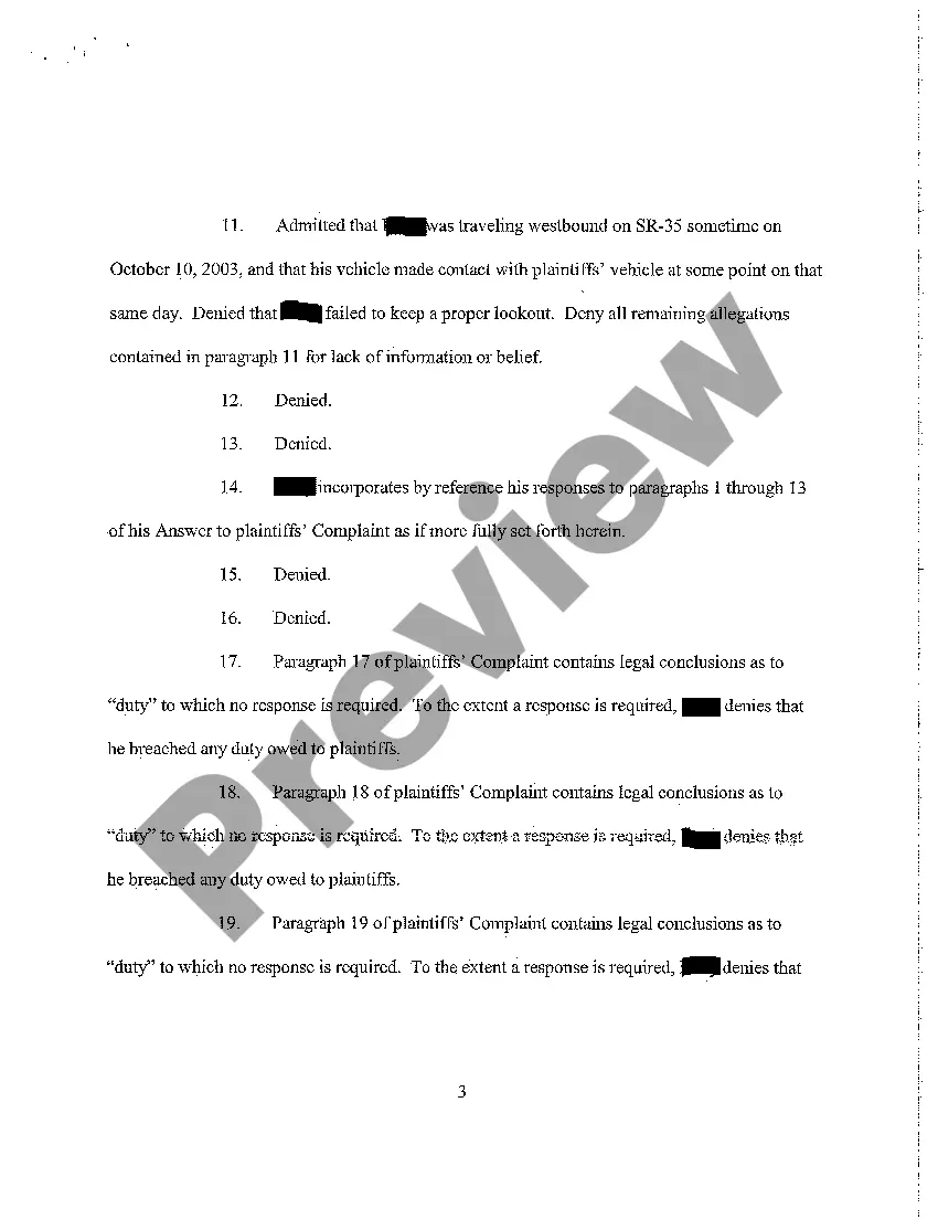 Get A06 Defendant's Answer to Complaint and Joinder in Jury Demand Preview A06 Defendant's Answer to Complaint and Joinder in Jury Demand