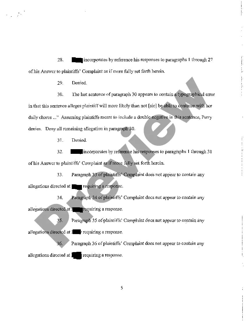 Get A06 Defendant's Answer to Complaint and Joinder in Jury Demand Preview A06 Defendant's Answer to Complaint and Joinder in Jury Demand