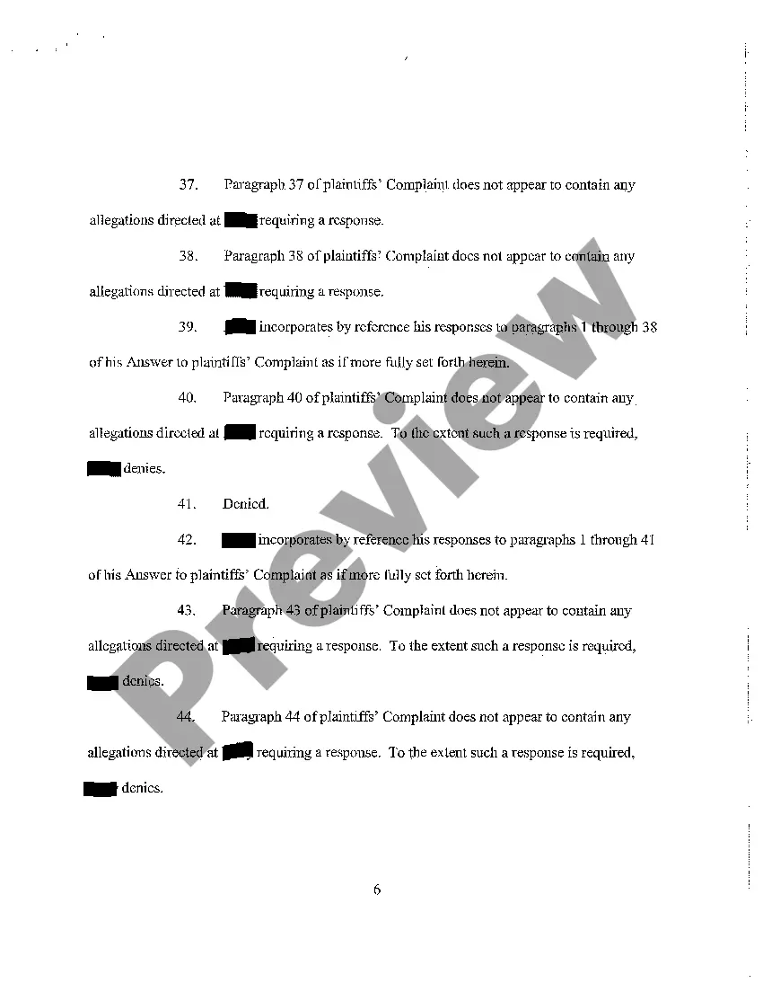 Get A06 Defendant's Answer to Complaint and Joinder in Jury Demand Preview A06 Defendant's Answer to Complaint and Joinder in Jury Demand