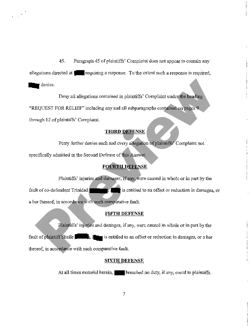 Get A06 Defendant's Answer to Complaint and Joinder in Jury Demand Preview A06 Defendant's Answer to Complaint and Joinder in Jury Demand