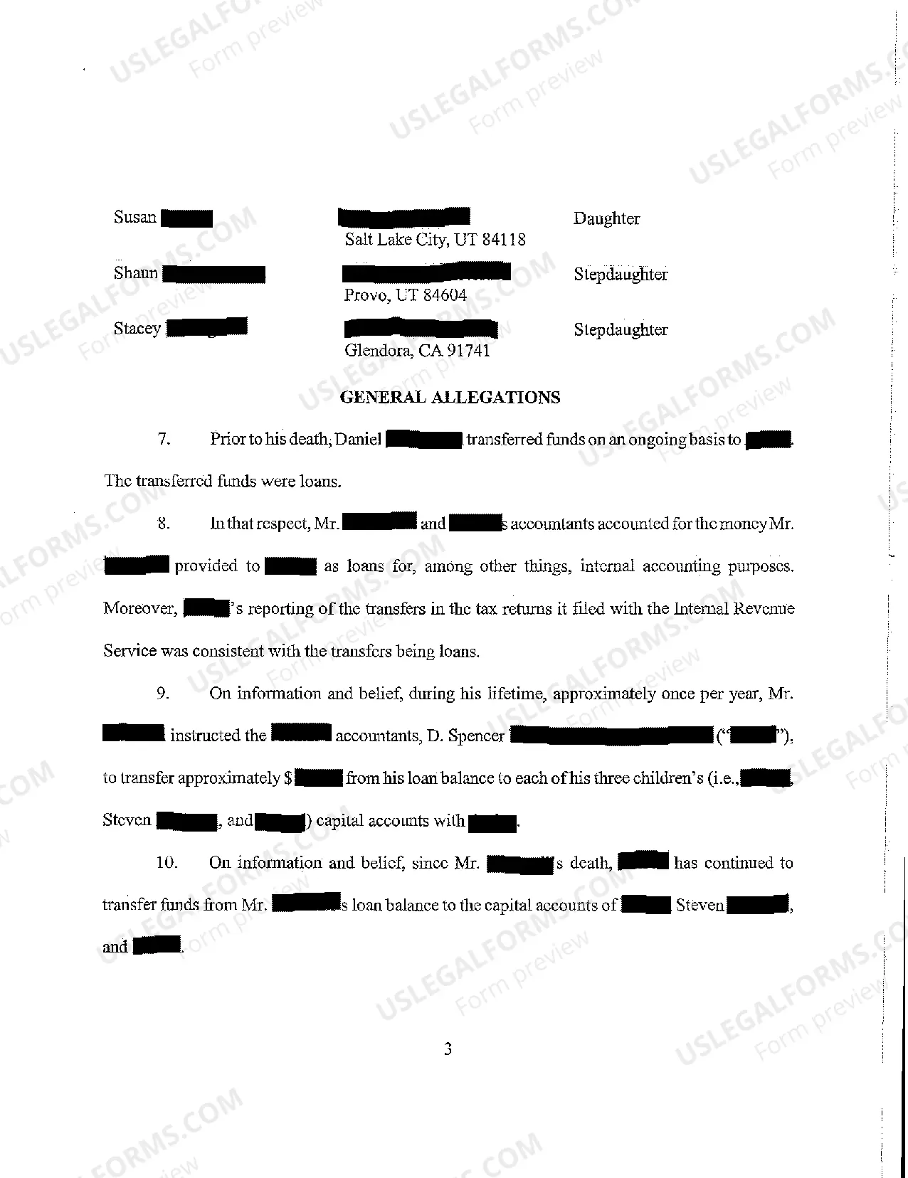 Preview A18 Petition for Recovery of Estate Assets and for Declaratory Judgment Related to Another Defendant