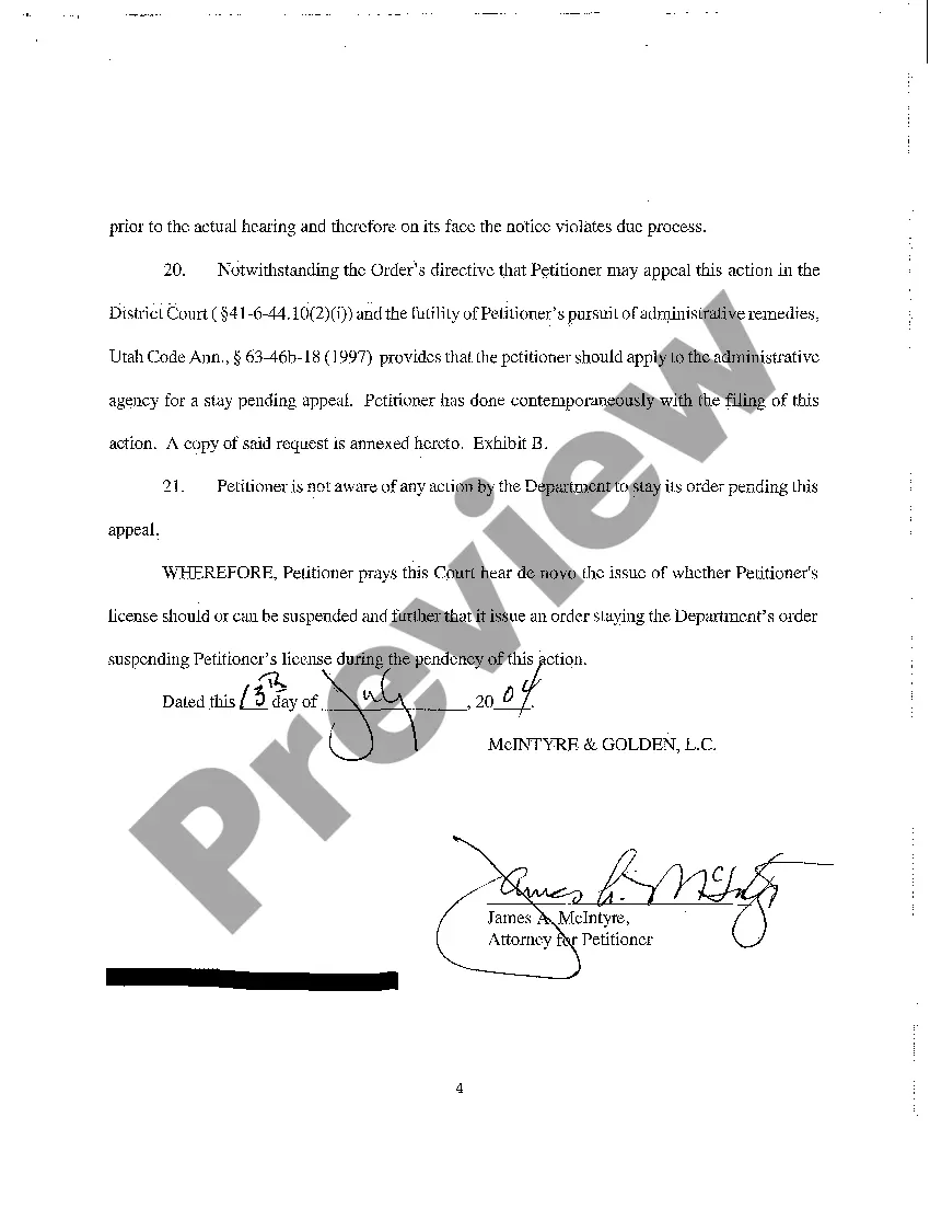 Preview A01 Petition for Review of Drivers License Revocation