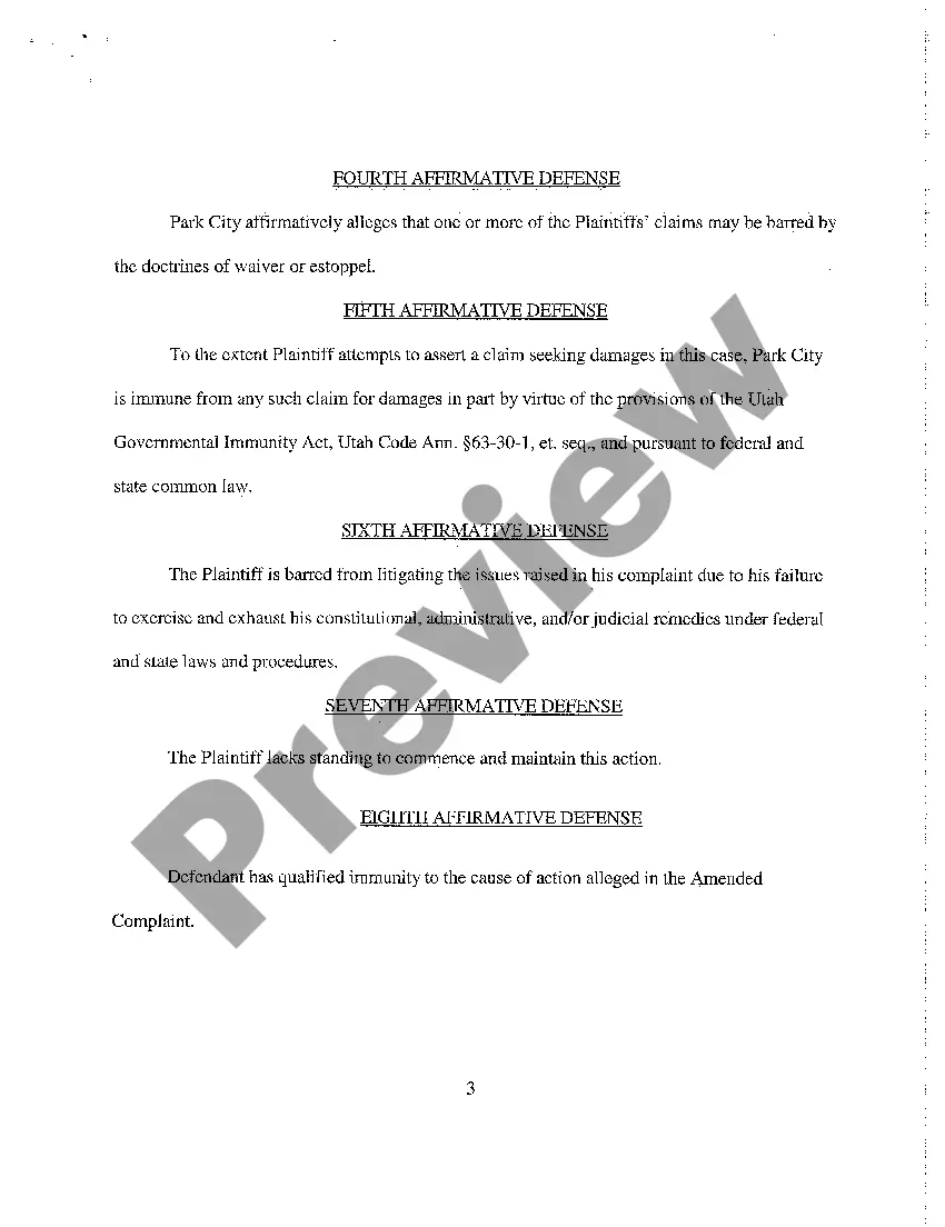 Preview A09 Answer of Defendant