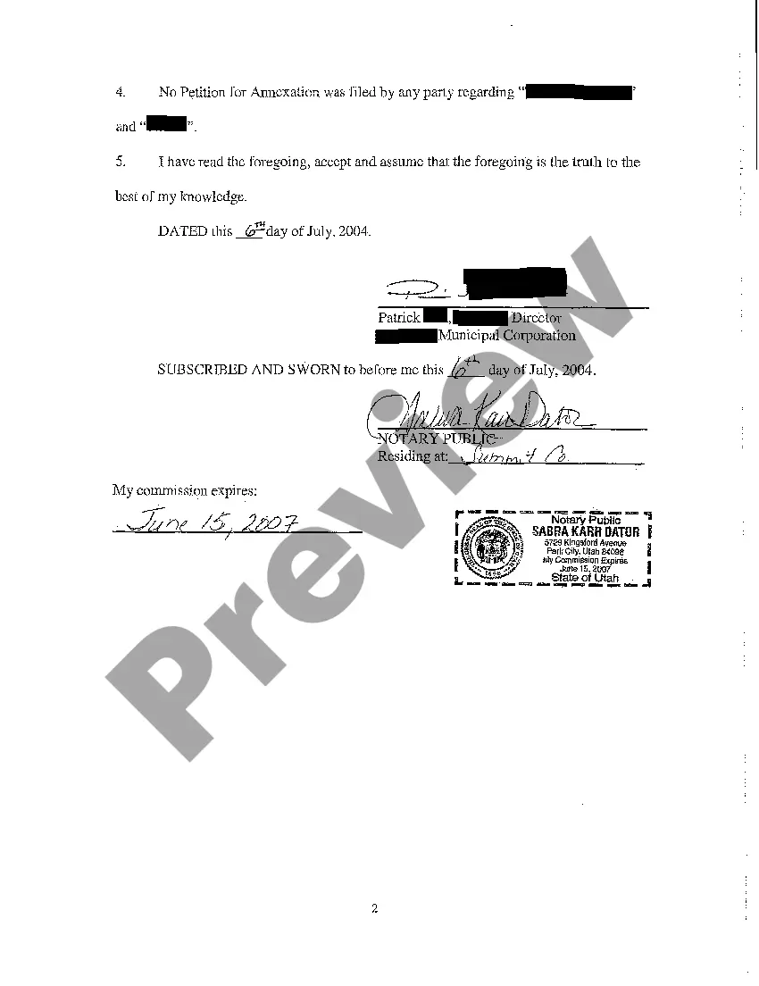 Preview A06 Affidavit of Defendant's Witness Supporting Motion to Dismiss
