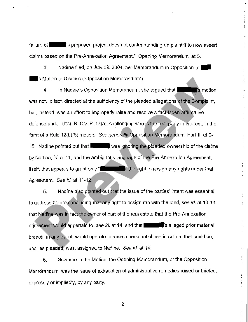 Preview A10 Memorandum in Support of Plaintiff's Motion to Strike Noncomplying Portions of Defendant's Reply Memorandum