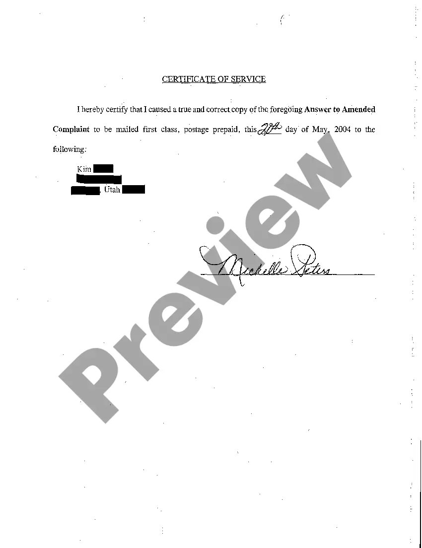 Preview A03 Answer to Amended Complaint