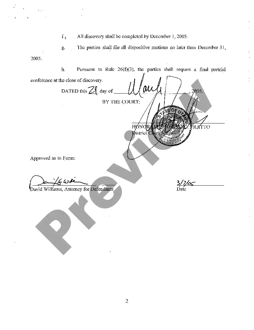 Get A03 Stipulated Discovery Schedule and Scheduling Order Preview A03 Stipulated Discovery Schedule and Scheduling Order