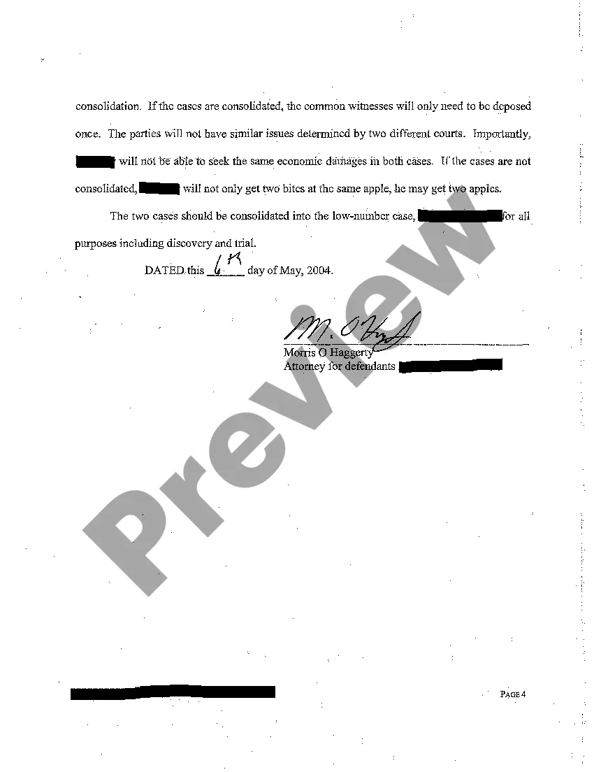 Preview A04 Memorandum in Support of Motion to Consolidate