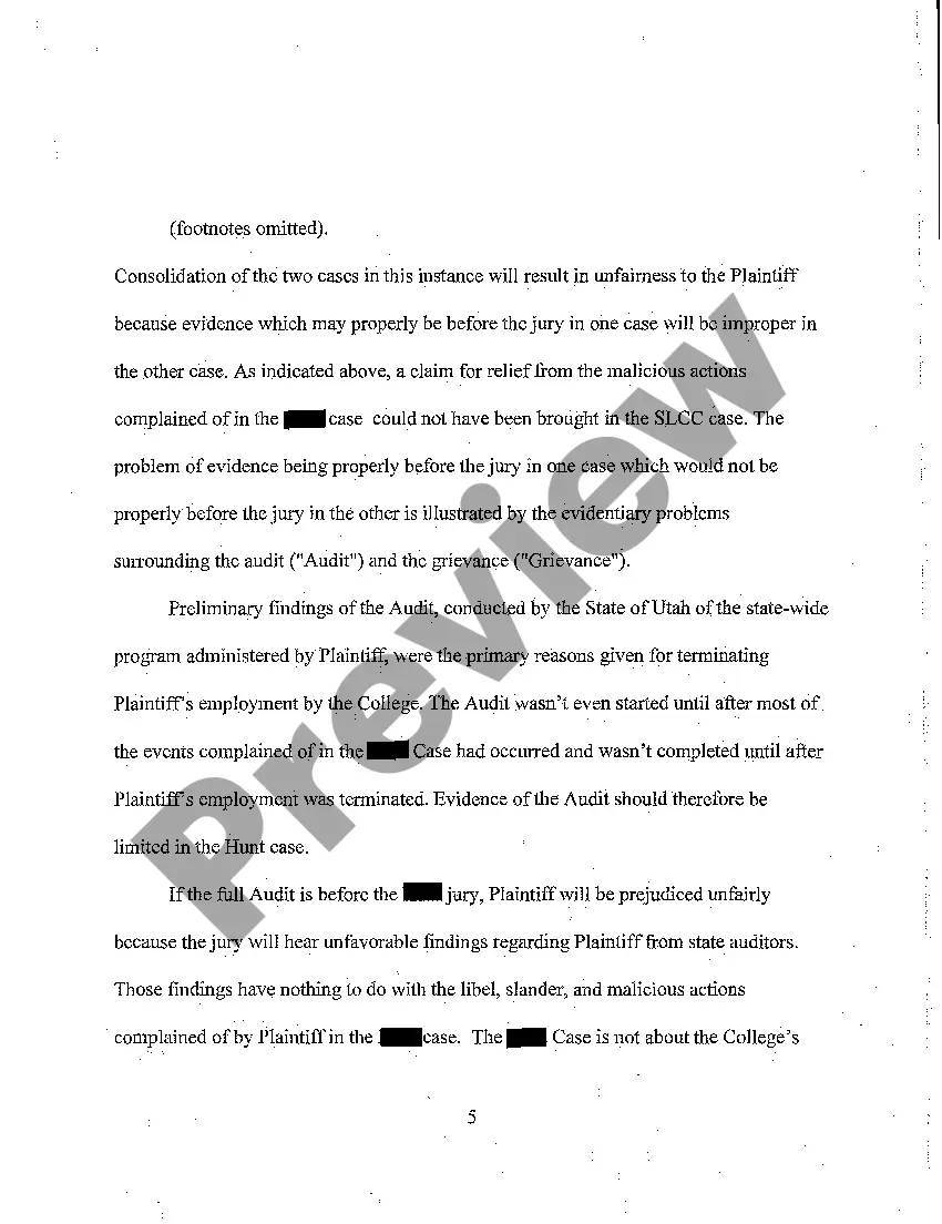Get A05 Memorandum in Opposition to Motion to Consolidate Preview A05 Memorandum in Opposition to Motion to Consolidate
