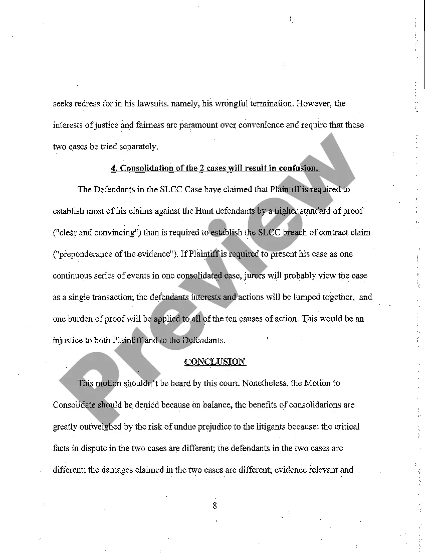 Get A05 Memorandum in Opposition to Motion to Consolidate Preview A05 Memorandum in Opposition to Motion to Consolidate