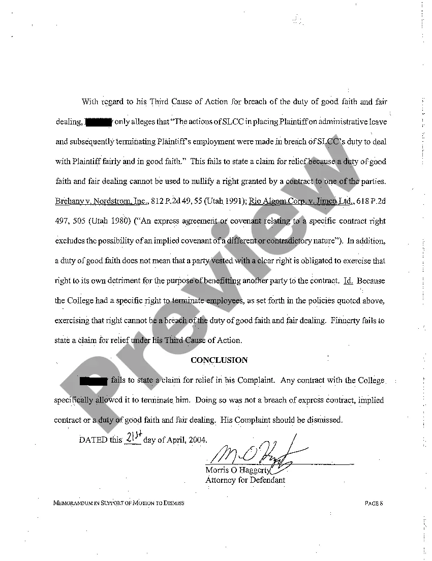 Preview A07 Memorandum in Support of Motion to Dismiss