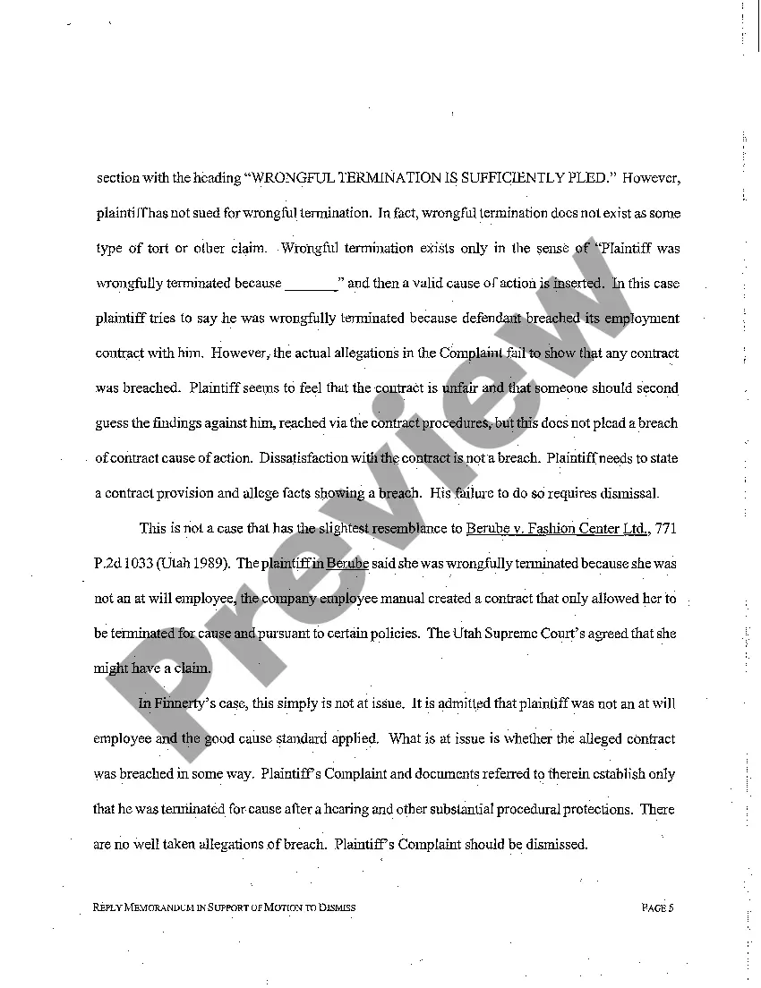 Get A08 Reply to Memorandum in Support of Motion to Dismiss Preview A08 Reply to Memorandum in Support of Motion to Dismiss