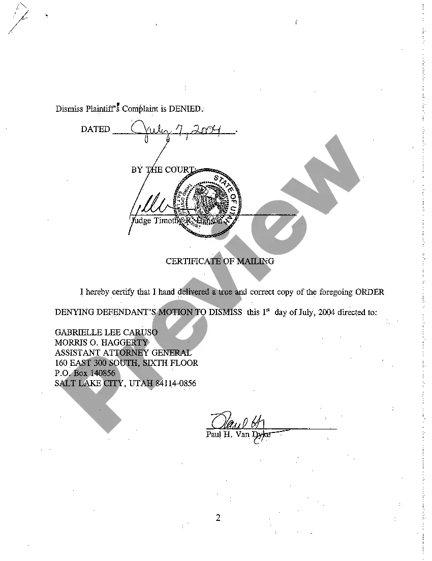 Preview A12 Order Denying Defendant's Motion to Dismiss