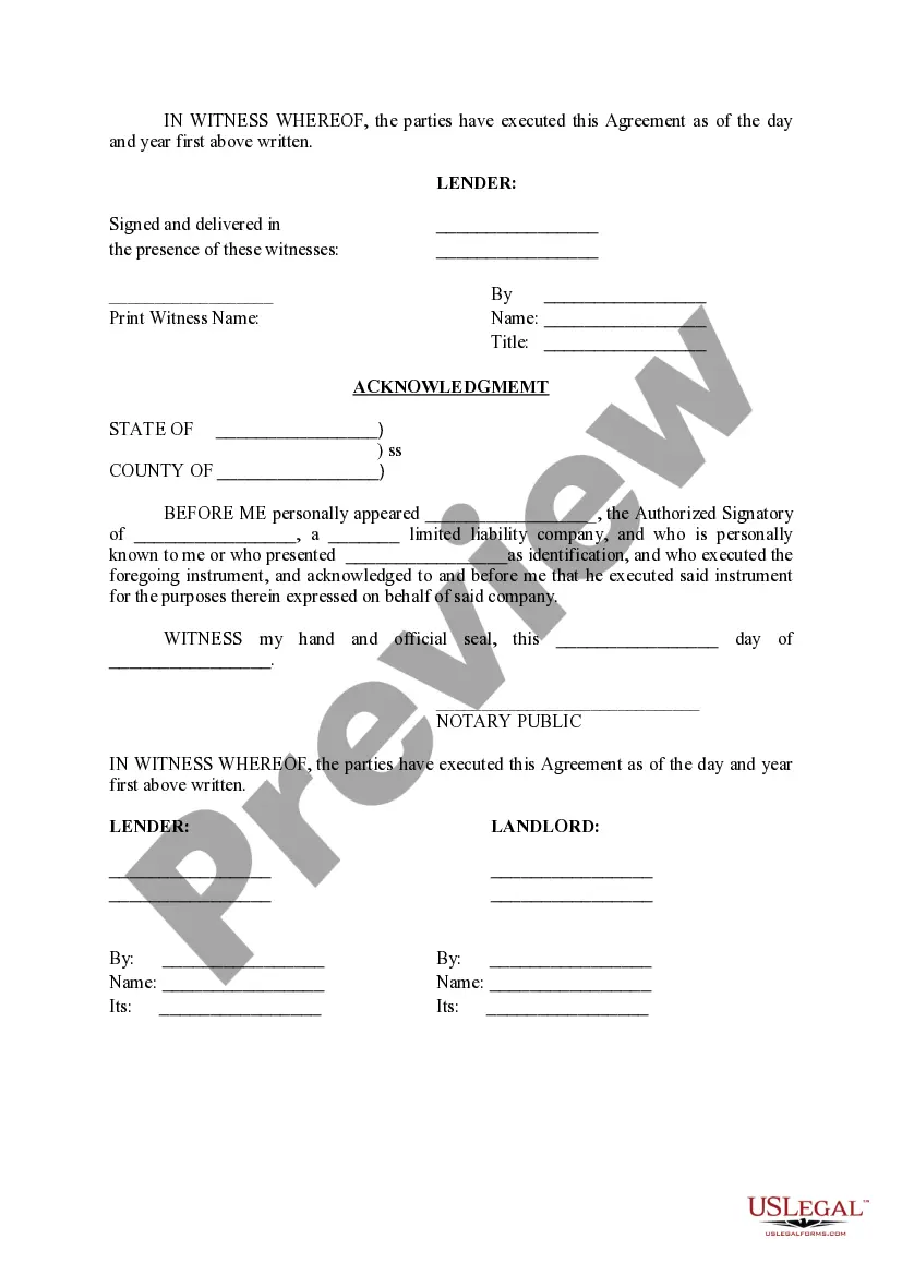 Preview Subordination, Non-Disturbance and Attornment Agreement