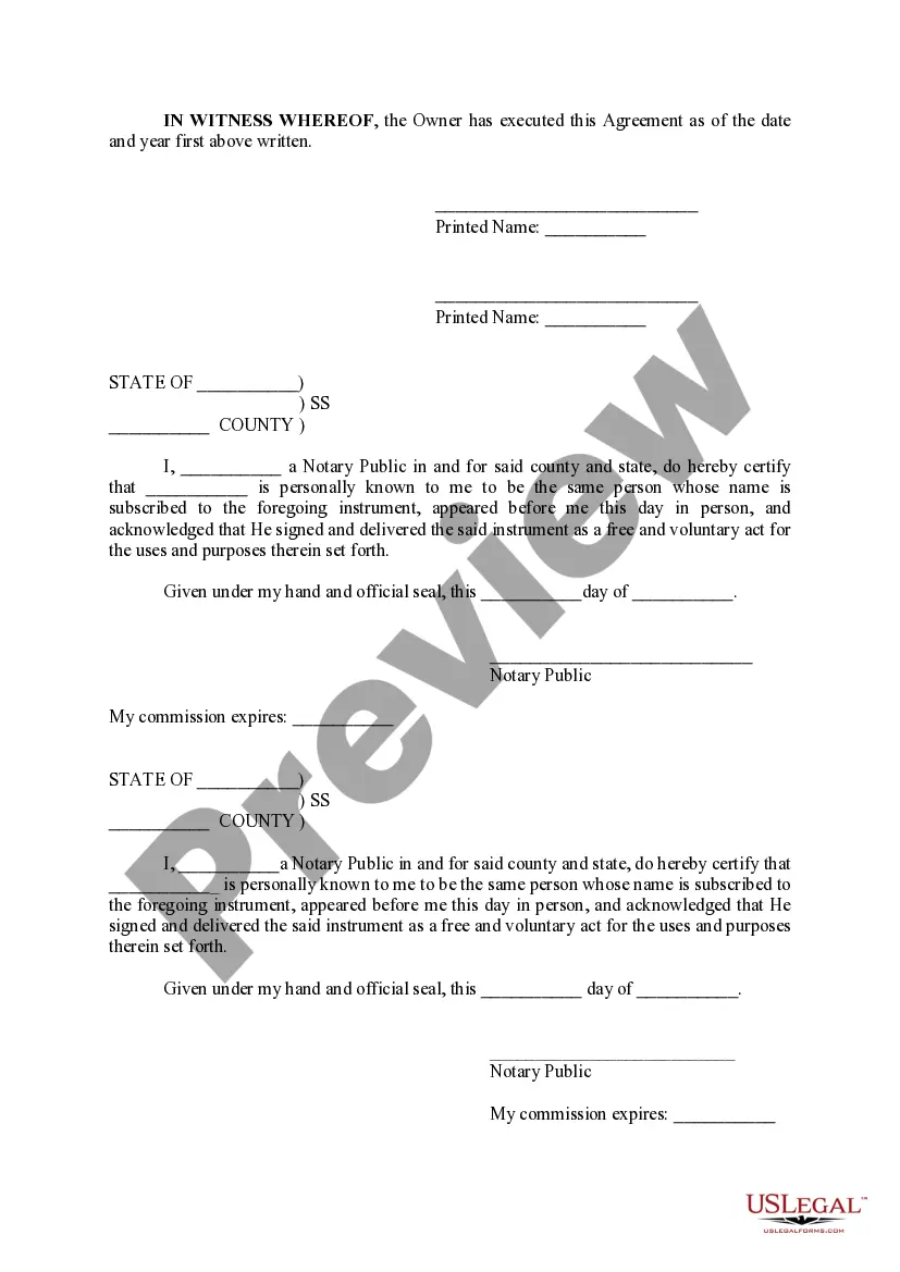 Preview Recapture Agreement