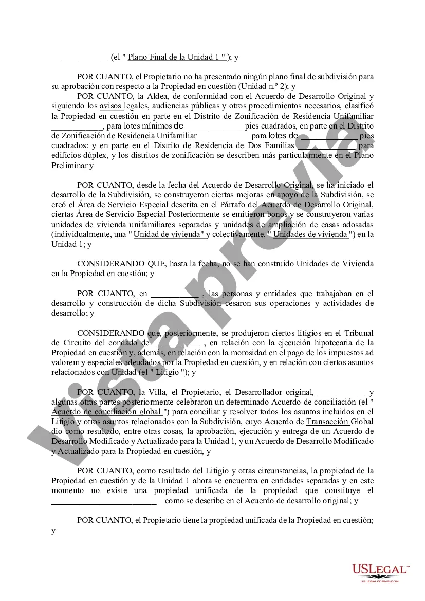 Preview Segundo Acuerdo de Desarrollo Modificado y Actualizado para la Unidad